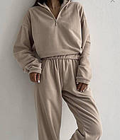 Спортивний костюм жіночий Annver худі та штани на високій посадці флісовий