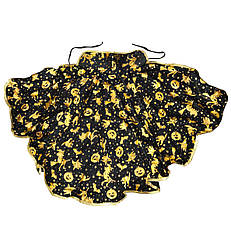 Дитячий плащ зі золотими гарбузами та відьмами на Хелловін, зріст 104-116 см