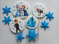 Фігурки для дівчинки ельза, холодне серце, топери на торт їтівні фігурки, топери їстівні картинки на день народж
