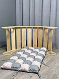 Дитяче ліжечко качалка з матрасиком 31 БОНБОН, дитяча качалка, качалка для дітей, балансир, дитяча гойдалка балансир, качалка, фото 2