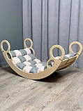 Дитяче ліжечко качалка з матрасиком 31 БОНБОН, дитяча качалка, качалка для дітей, балансир, дитяча гойдалка балансир, качалка, фото 5