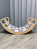 Дитяче ліжечко качалка з матрасиком 32 БОНБОН, дитяча качалка, качалка для дітей, балансир, дитяча гойдалка балансир, качалка, фото 4
