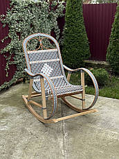 Крісло качалка з ротангу, фото 3