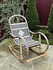 Крісло качалка з ротангу, фото 6