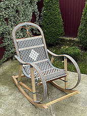Крісло качалка з ротангу, фото 5