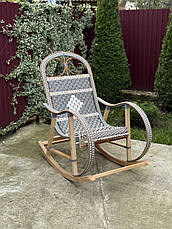 Крісло качалка з ротангу, фото 2