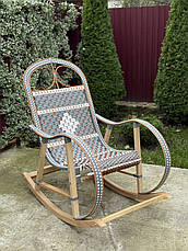 Крісло качалка з ротангу, фото 4