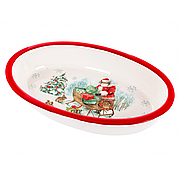 Форма для запікання Lefard 858-0119 Новий рік кераміка 28*17*5 см Білий