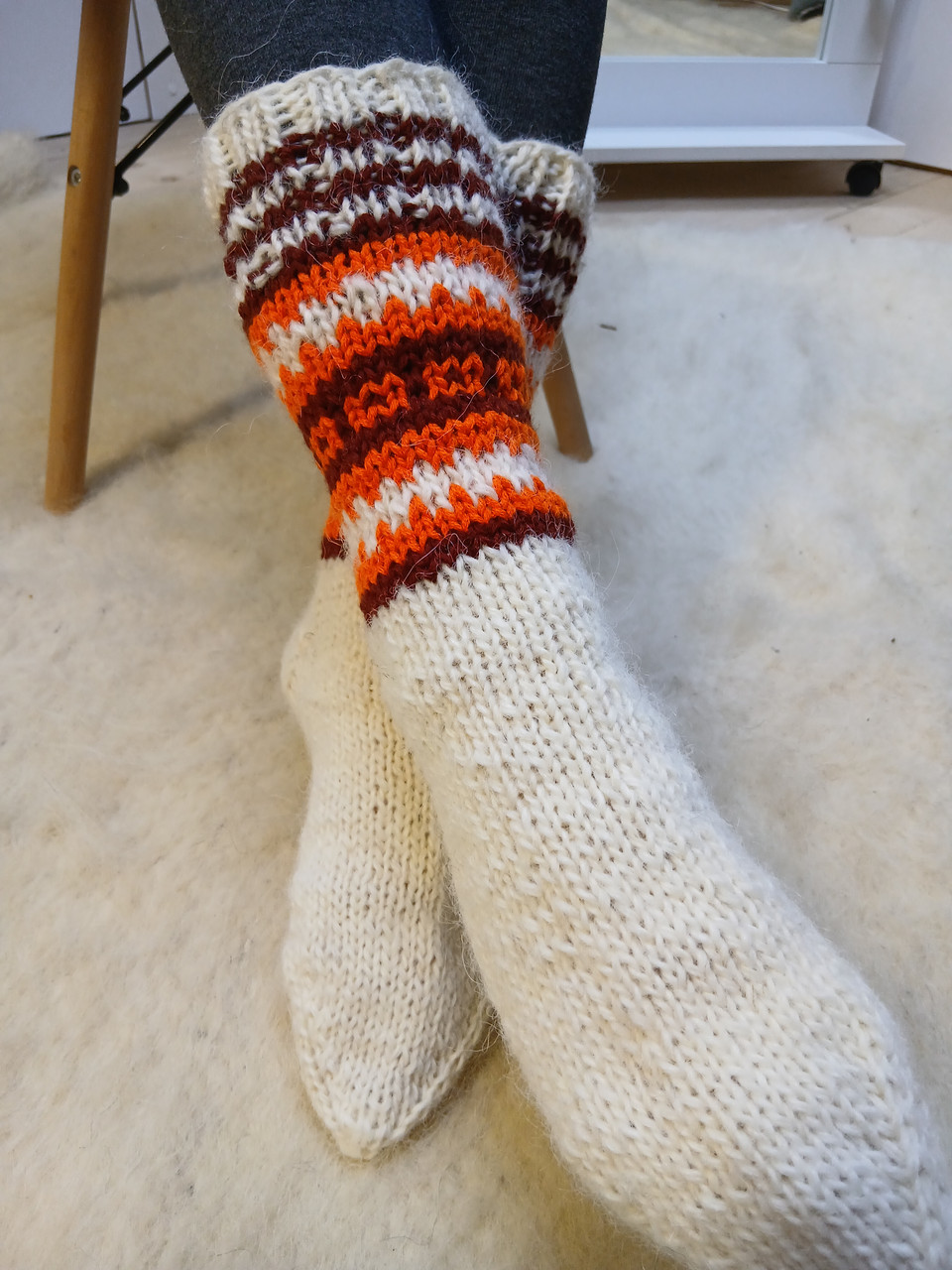 Теплі шерстяні жіночі носки., фото 1