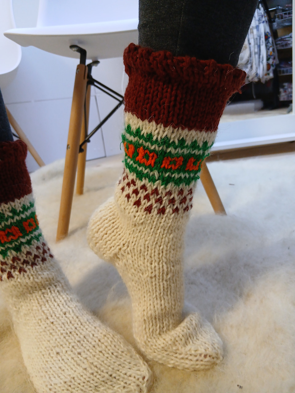 Теплі шерстяні жіночі носки., фото 1