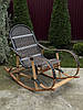 Крісло качалка з ротангу, фото 6