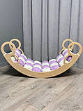 Дитяче ліжечко качалка з матрасиком 35 БОНБОН, дитяча качалка, качалка для дітей, балансир, дитяча гойдалка балансир, качалка, фото 4