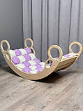Дитяче ліжечко качалка з матрасиком 35 БОНБОН, дитяча качалка, качалка для дітей, балансир, дитяча гойдалка балансир, качалка, фото 5