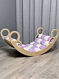 Дитяче ліжечко качалка з матрасиком 35 БОНБОН, дитяча качалка, качалка для дітей, балансир, дитяча гойдалка балансир, качалка, фото 3