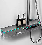 Душова колона з термостатичним змішувачем MIXXUS PREMIUM SPACE-009-J BLACK з кнопковим перемикачем, фото 5