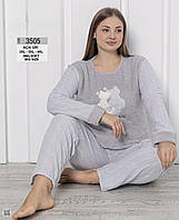 Теплі флісові піжамки великих розмірів 3505