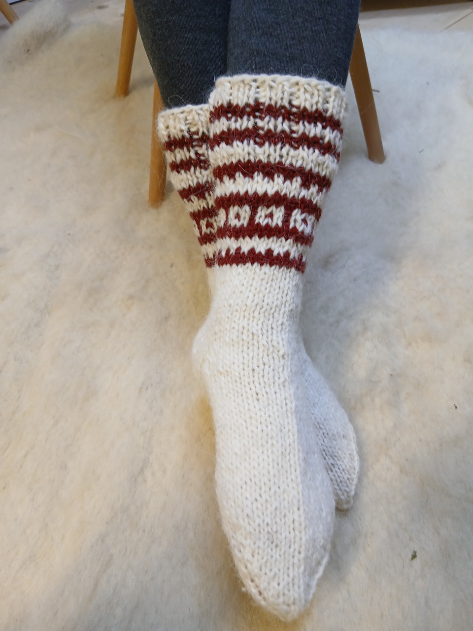 Теплі шерстяні жіночі носки., фото 1