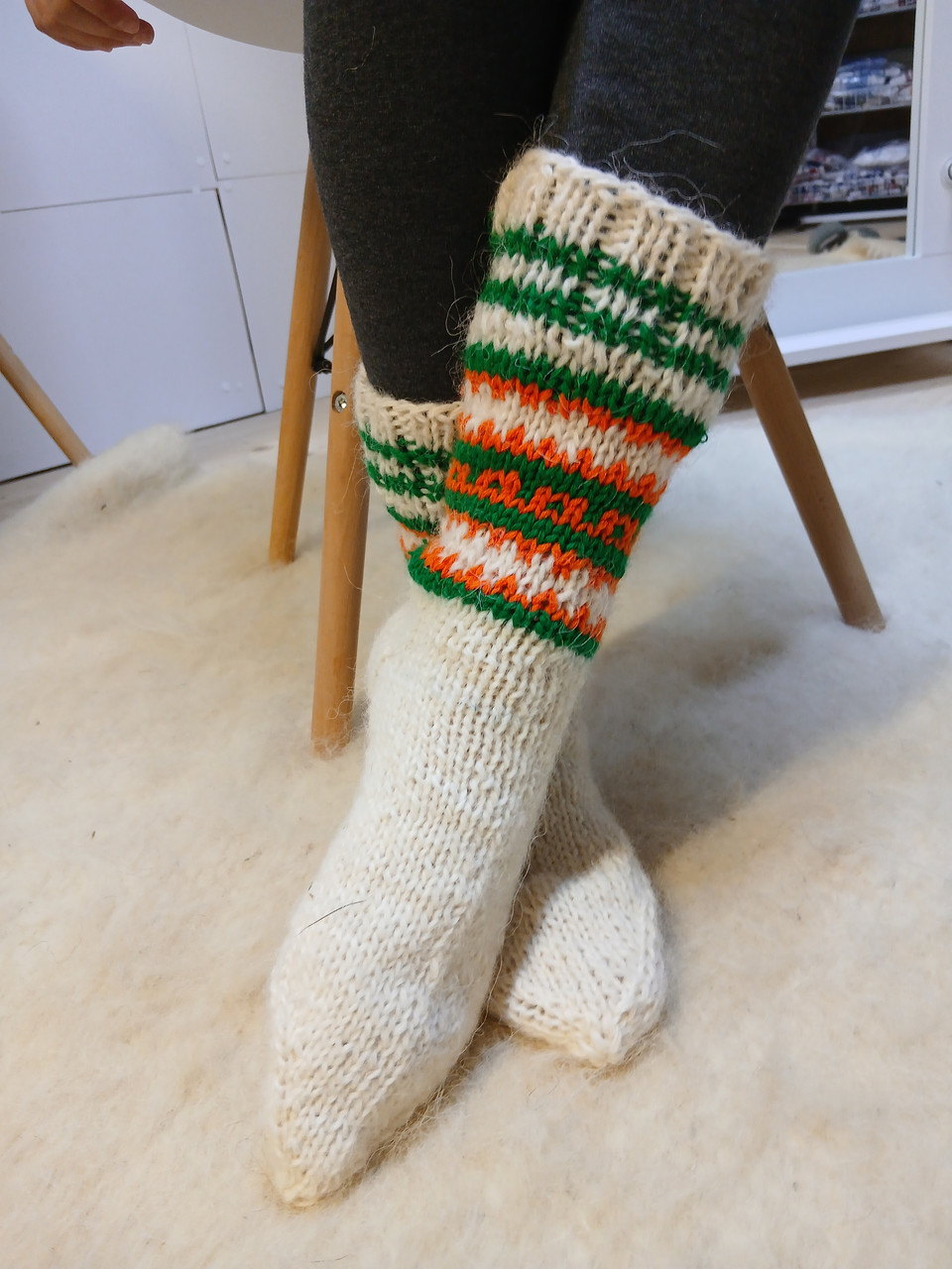 Теплі шерстяні жіночі носки., фото 1