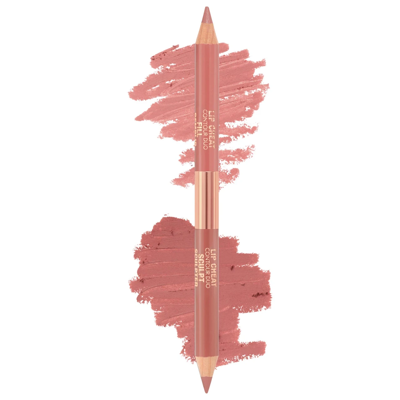 Подвійний олівець для губ Charlotte Tilbury Super Nudes Lip Cheat Contour Duo Lip Liner Fair Sculpt без коробки 0.78 г, фото 1