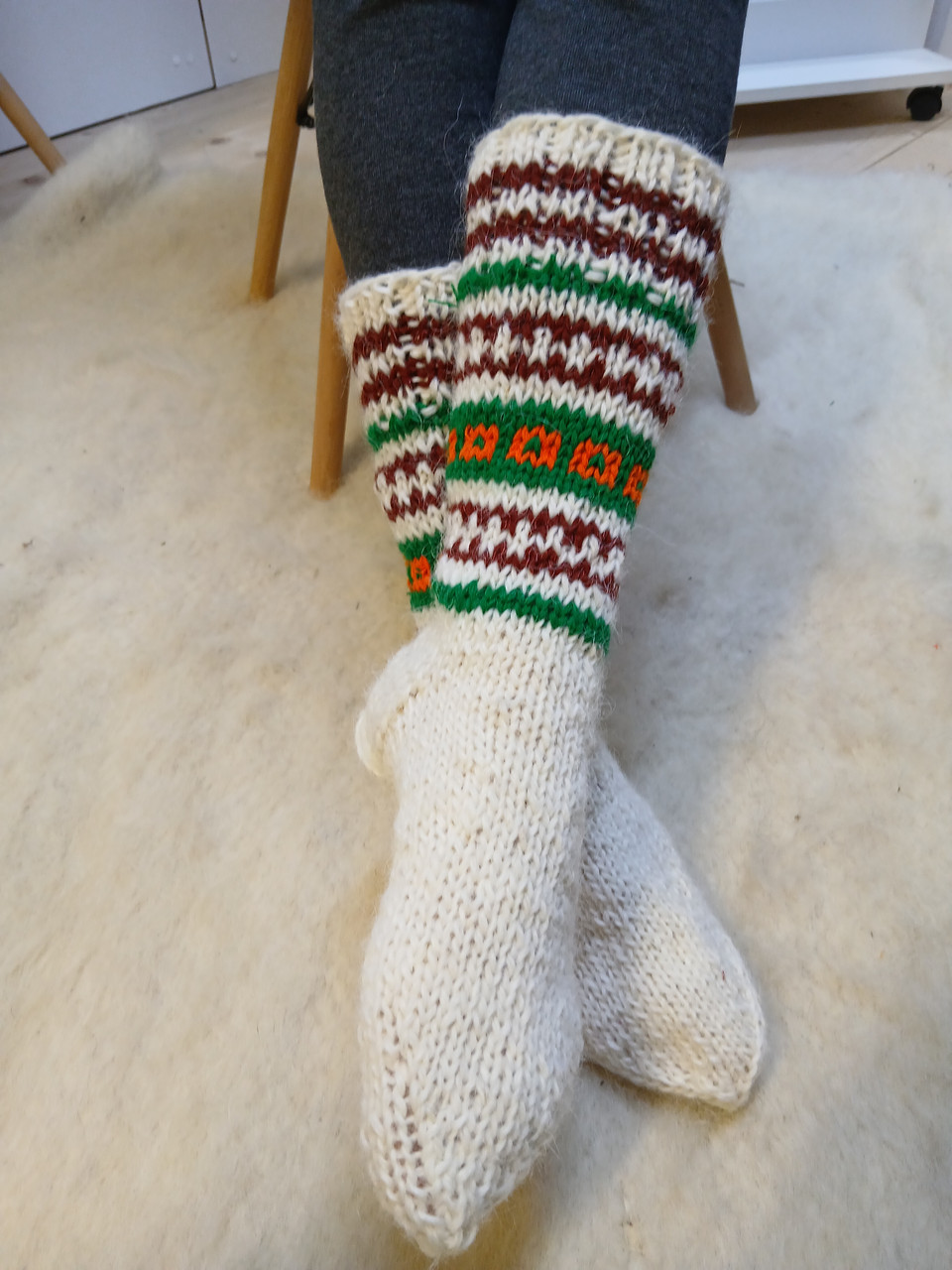 Теплі шерстяні жіночі носки., фото 1