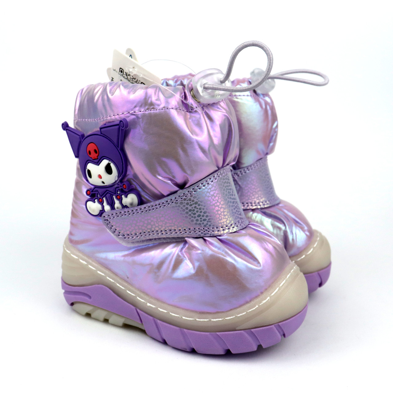 Зимові дутики для дівчинки бузкові Flip