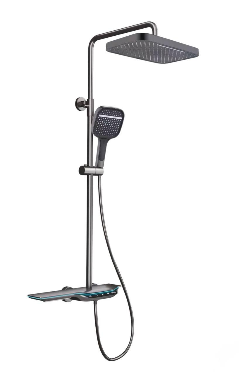 Душова колона з термостатичним змішувачем Mixxus Premium SPACE-009-J Graphite Графіт, фото 1
