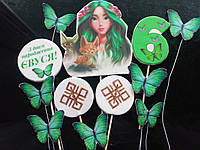 Фігурки для дівчинки, для хлопчика мавка, топери на торт їстівні фігурки, топери їстівні картинки на день народж