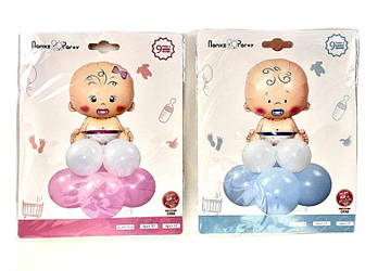 Набір повітряних куль "Baby" 9шт/наб R35121 G-Rich