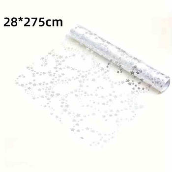 Доріжка на стіл Ранер на стіл сріблястий 28*275см TNEW-5 G-Rich