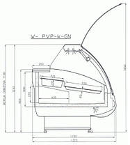 Холодильна вітрина Cold W-12 PVP-k GN, фото 2