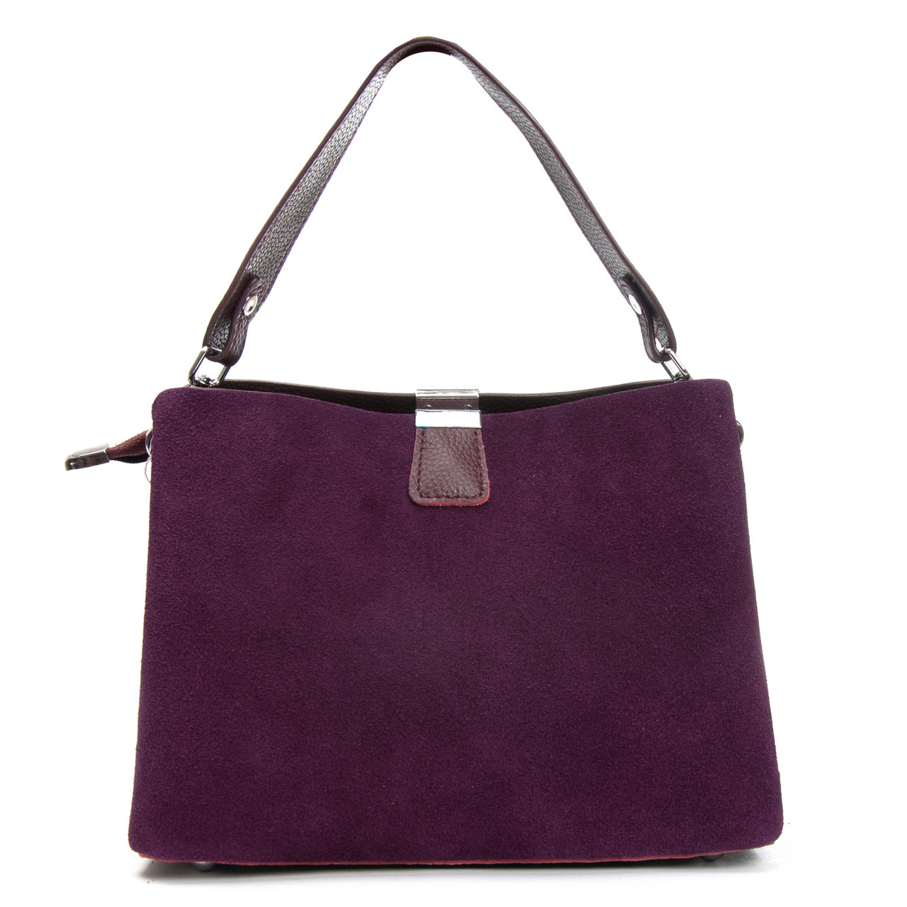 Сумка Женская Классическая замш 99119 bordo Купити жіночі сумки гуртом і в роздріб із натуральної шкіри в Україні, фото 1