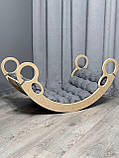 Дитяче ліжечко качалка з матрасиком 40 БОНБОН, дитяча качалка, качалка для дітей, балансир, дитяча гойдалка балансир, качалка, фото 3