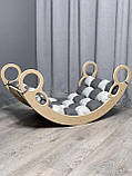 Дитяче ліжечко качалка з матрасиком 41 БОНБОН, дитяча качалка, качалка для дітей, балансир, дитяча гойдалка балансир, качалка, фото 3