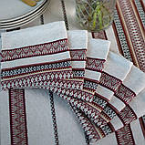 Скатертина ткана вишита (2,25*1,45) + 6 серветок(0,35*0,35), фото 4