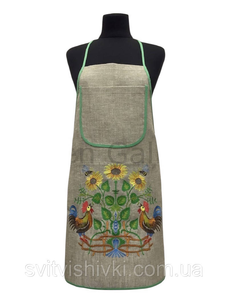 Вишитий фартух  "Ранок"  (лляний), фото 1