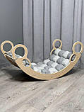 Дитяче ліжечко качалка з матрасиком 43 БОНБОН, дитяча качалка, качалка для дітей, балансир, дитяча гойдалка балансир, качалка, фото 3