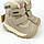 Термо черевики для дівчинки бежеві з набивною овчиною Tom.m, фото 5