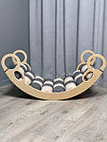 Дитяче ліжечко качалка з матрасиком 45 БОНБОН, дитяча качалка, качалка для дітей, балансир, дитяча гойдалка балансир, качалка, фото 4