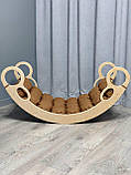 Дитяче ліжечко качалка з матрасиком 47 БОНБОН, дитяча качалка, качалка для дітей, балансир, дитяча гойдалка балансир, качалка, фото 4