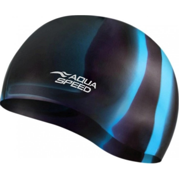 Шапочка для плавання Aqua Speed BUNT 8841 доросла силіконова Мультиколор (Оригінал), фото 1
