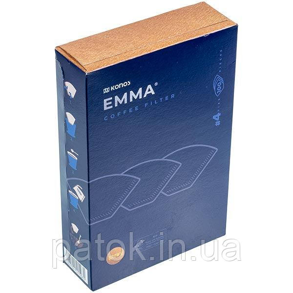 Фильтр бумажный №4 Konos Emma (универсальный) для капельных кофеварок (100шт)