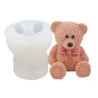 Форма силиконовая для изготовления свечей и мыла Мишка