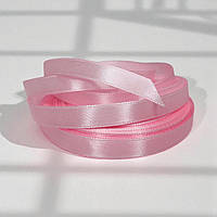 Стрічка атласна однотонна 0,9см. (33 м) світло-рожевий