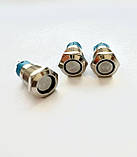 Кнопки з фіксацією 12мм 12-24 В, червоний LED, 4pin, фото 4