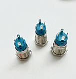 Кнопка з підсвіткою 12-24 В біла LED Фіксувальна кнопка для автоматики 12 мм, фото 7