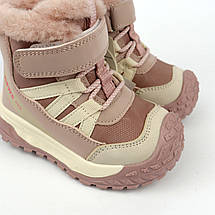 Зимові термосапоги для дівчинки пудрово-рожеві Tom.m, фото 4