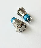 Кнопки з фіксацією 12мм 12-24 В, червоний LED, 4pin, фото 10