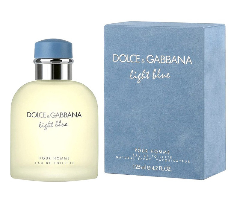 Туалетна вода чоловіча Dolce & Gabbana Light Blue Pour Homme 125ml, свіжий аромат з цитрусовою нотою, фото 1