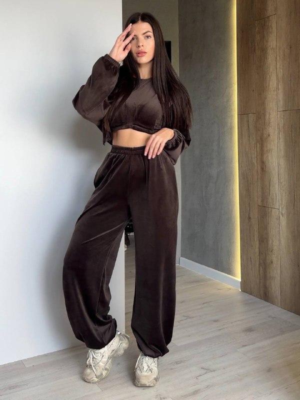 Жіночий костюм 3-ка ; Кольори - шоколад, чорний, рожевий, сірий ; Розміри - 42-44 і 44-46 ;, фото 1