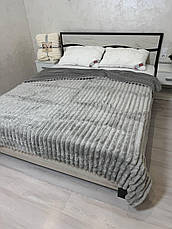 Плед на овчині Євро Шарпей Сірий, фото 4